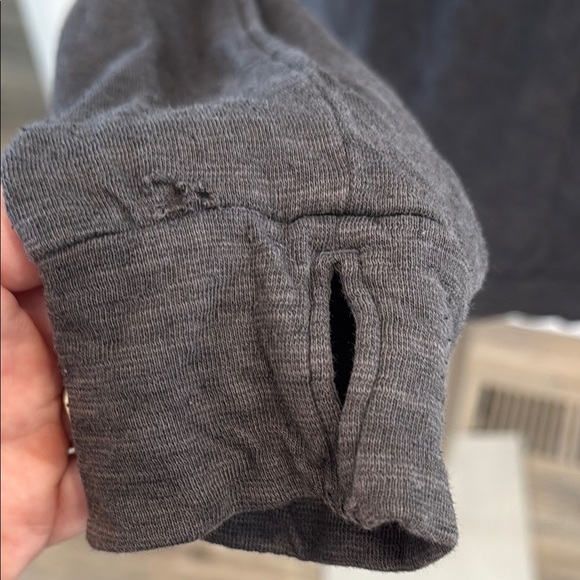 Lucy Small Gray Casual Hoodie Sweatshirt - Picture 7 of 8